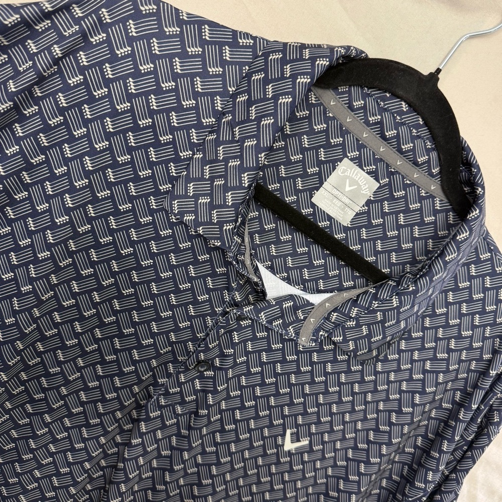 Callaway Men’s Shirt Size 2XL Performance Golf Opti Dry Fit Short Sleeve